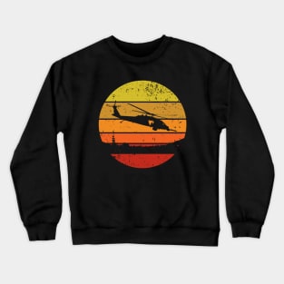 UH 60 Blackhawk sunset Crewneck Sweatshirt